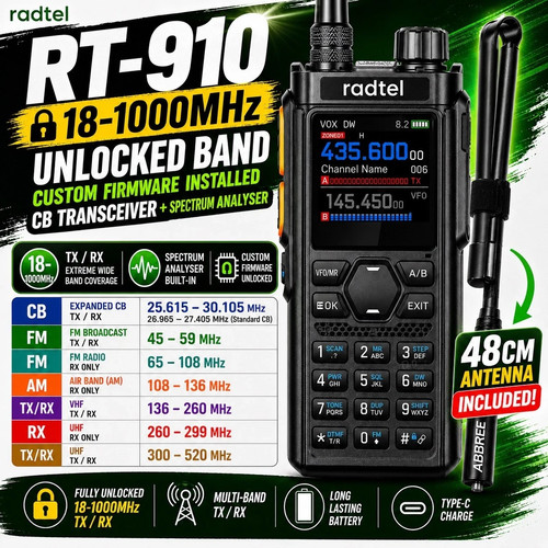 Radtel 910 1000mhz with - radtel, rt-910